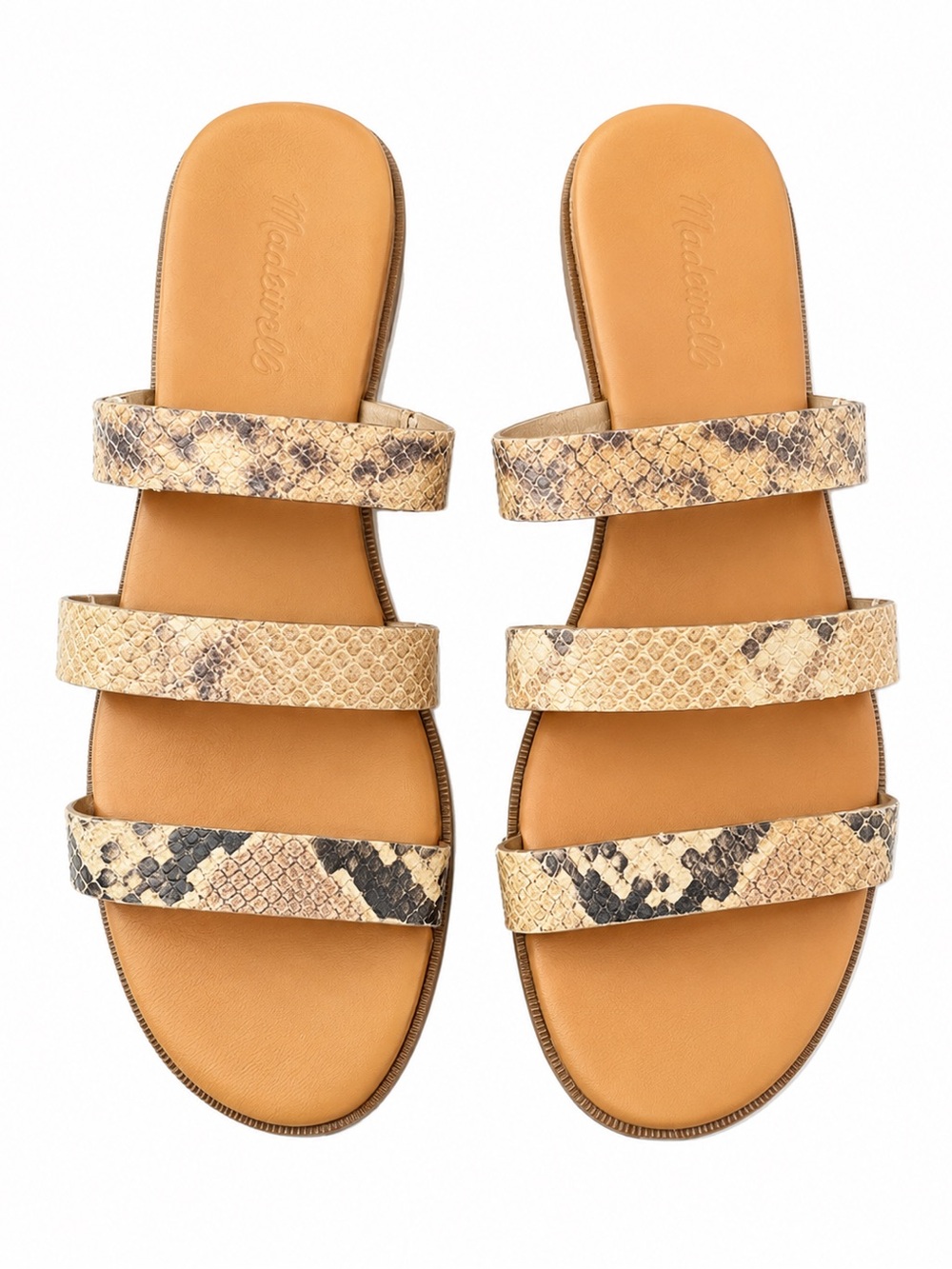 NWT MADEWELL BROWN CROC SANDALS